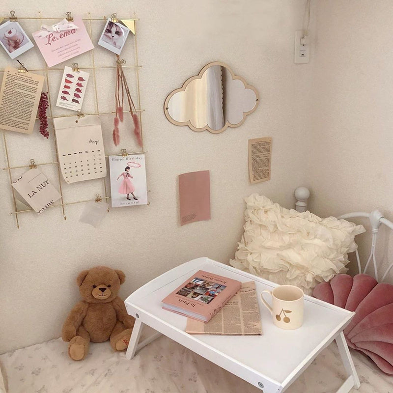 Decorative Mirror Glass Door Living Room Wall Hanging Mirror Desktop Bedroom Sticker Hanging Mirror